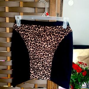 Sexy Cheetah Mini Skirt Small